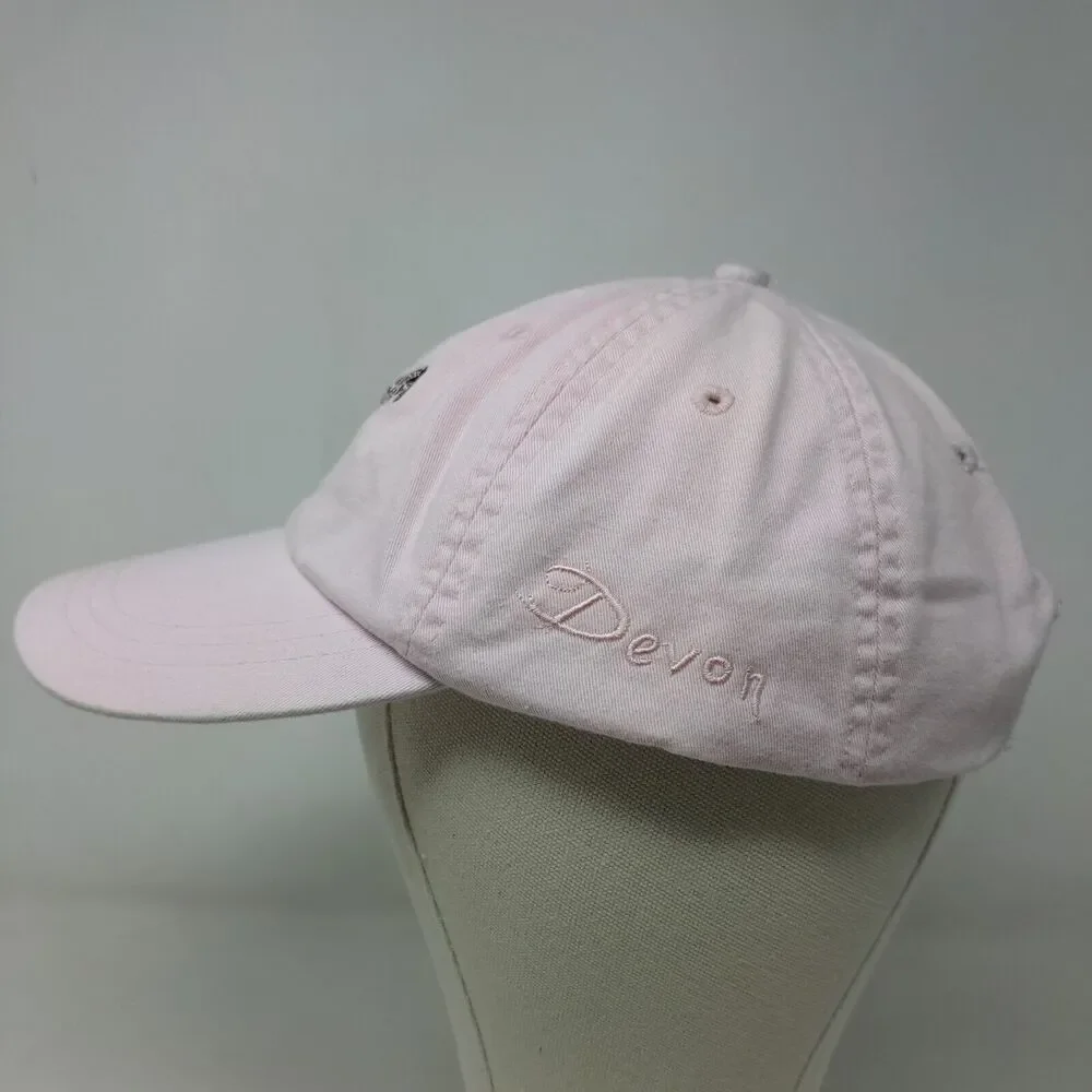 Adams Women's Slideback Hat Pink Embroidered Horse Equestrian Logo Cotton - Picture 5 of 13